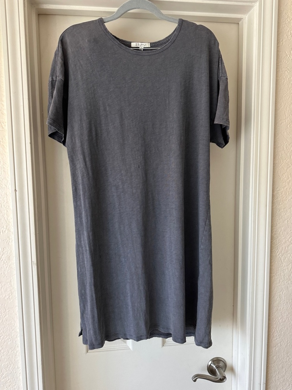 Z Supply Slate Gray T-Shirt Dress
